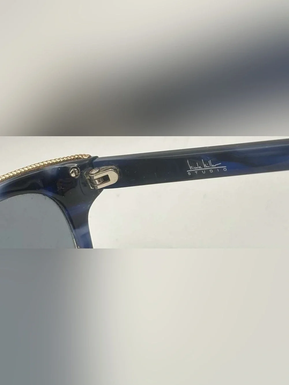 Nicole Miller NMS 15 Blue Oval Sunglasses Frames Only